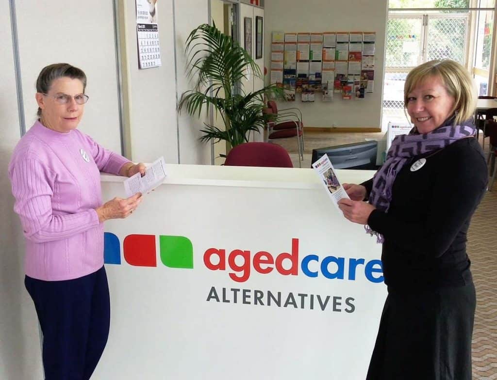 Speak with our friendly volunteer Options Guides at Agedcare Alternatives 