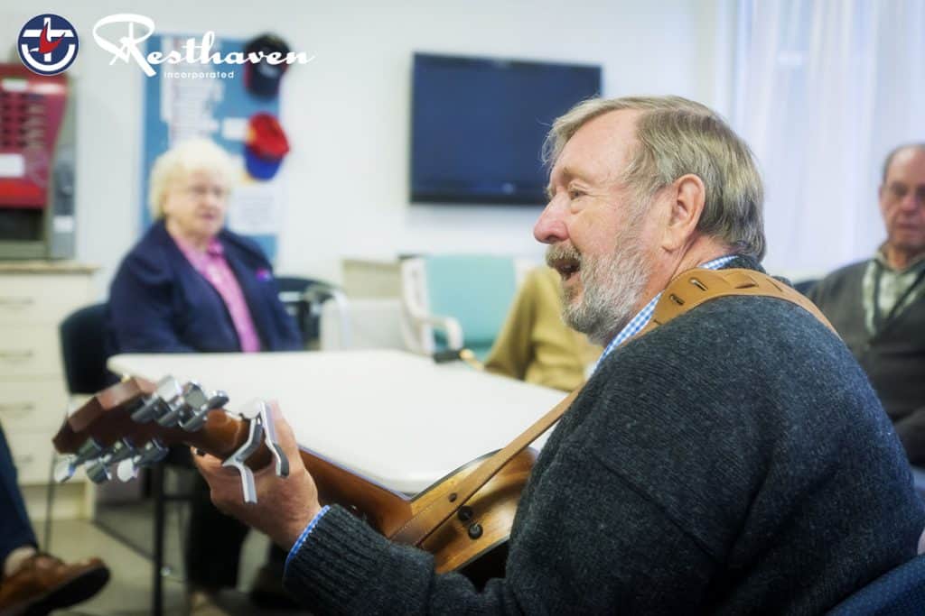 Volunteer brings music to residents’ ears at Resthaven Westbourne Park
