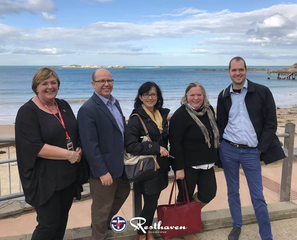 University Delegation visits Resthaven Port Elliot