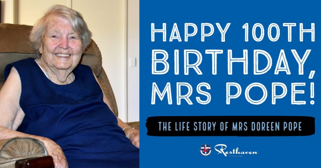 Happy 100th birthday, Mrs Pope!