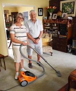 Wendy and Stan - vacuuming