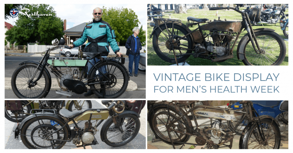 Vintage Bike Display for Men’s Health Week