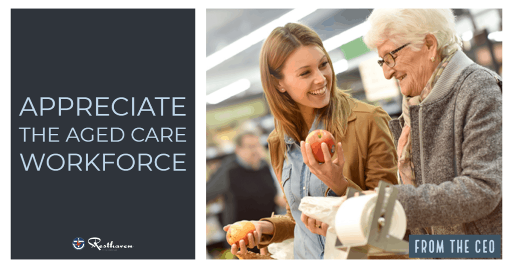 Appreciate the aged care workforce