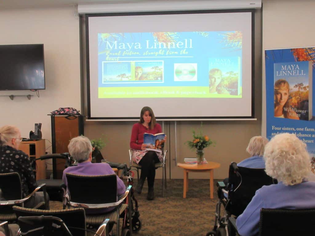 Maya Linnell reading from her book