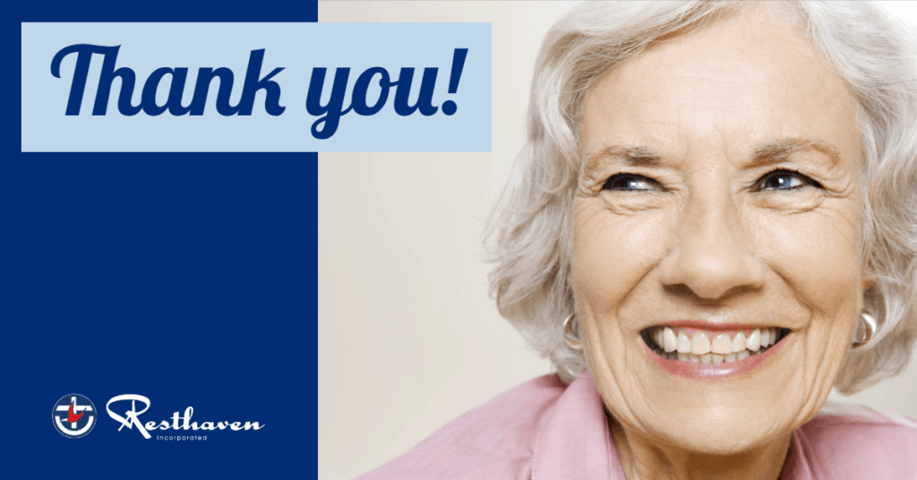 Thanks to aged care workers