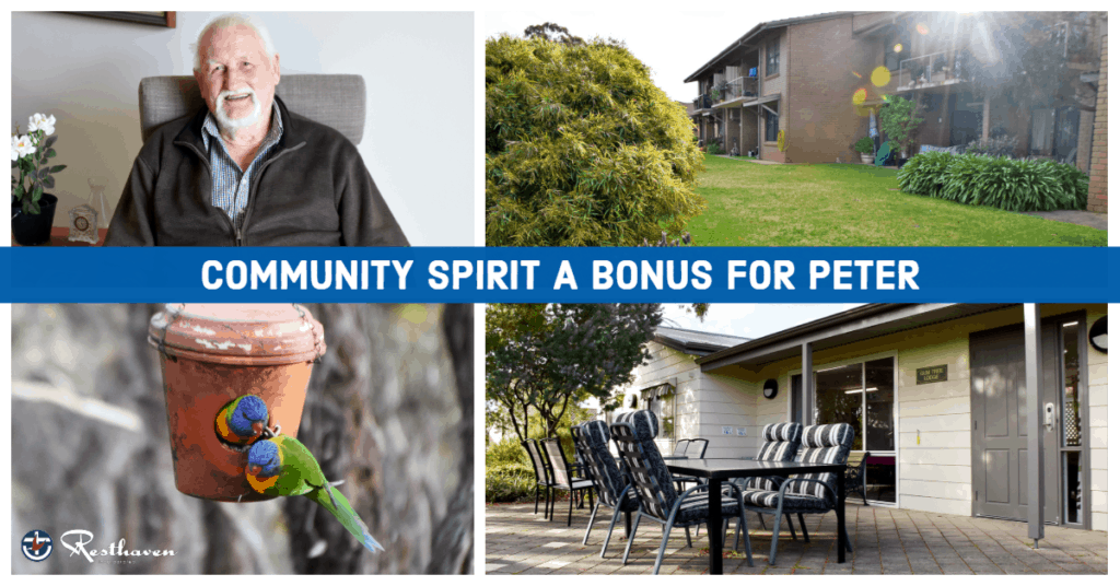 Community spirit a bonus for Peter