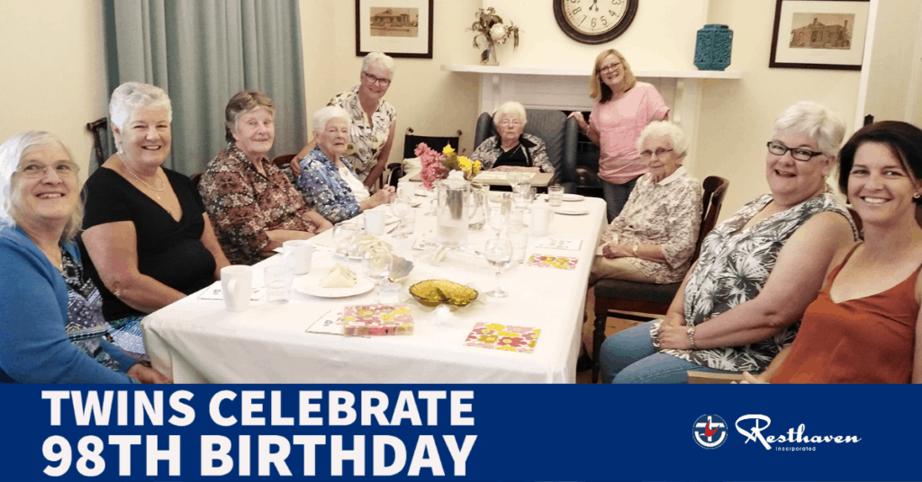 Twins Celebrate 98th Birthday at Resthaven Murray Bridge