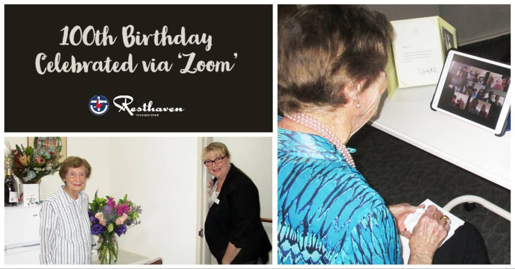 100th birthday celebrated via Zoom