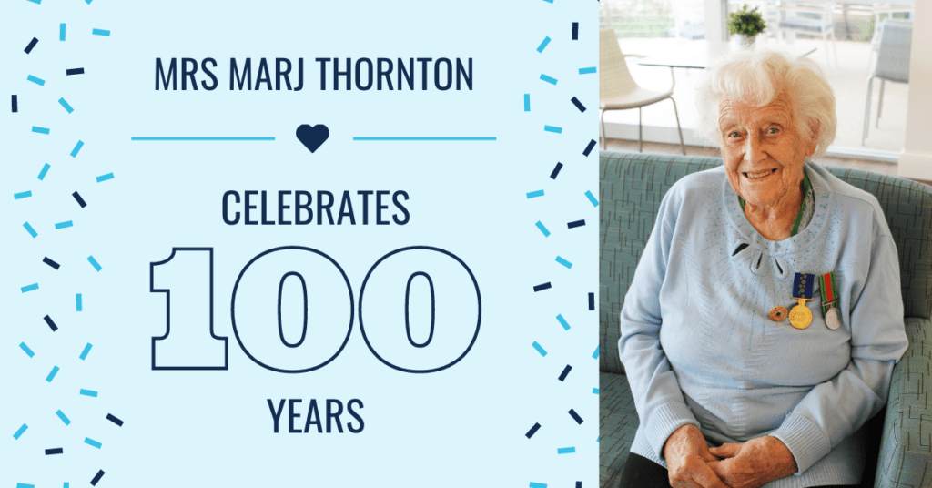 100th Birthday for Mrs Marj Thornton, OAM