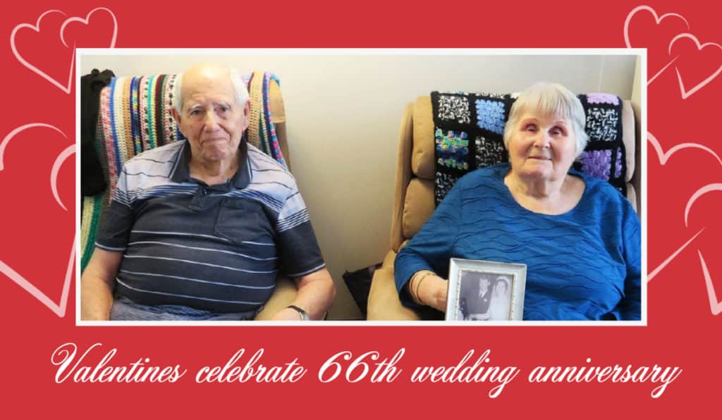 Valentines celebrate 66th wedding anniversary