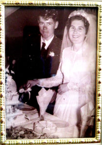 Mr and Mrs Ron and Joyce Jeffree on their wedding day 66 years ago