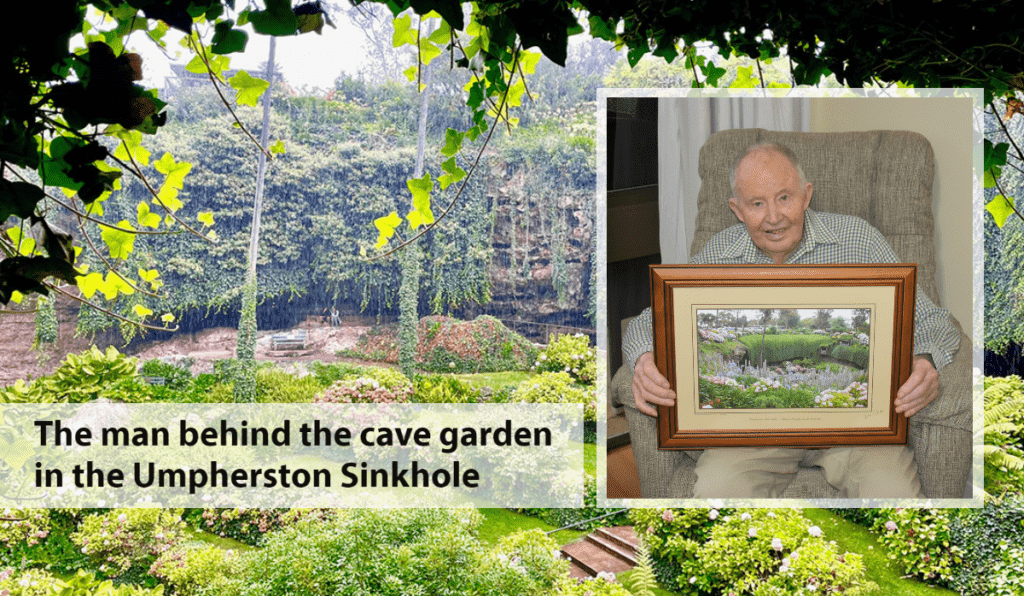 The man behind the cave garden in the Umpherston Sinkhole