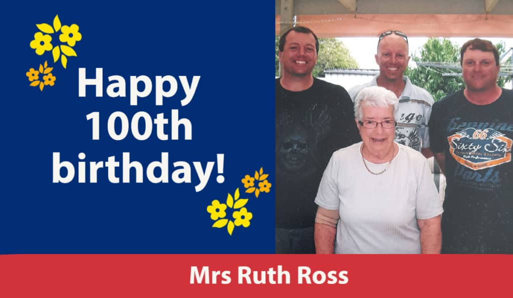 ‘There is always joy to be found in life,’ says Mrs Ruth Ross, aged 100