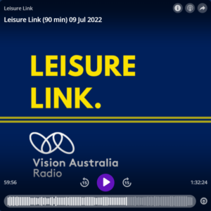 Leisure Link, Vision Australia Radio Logo