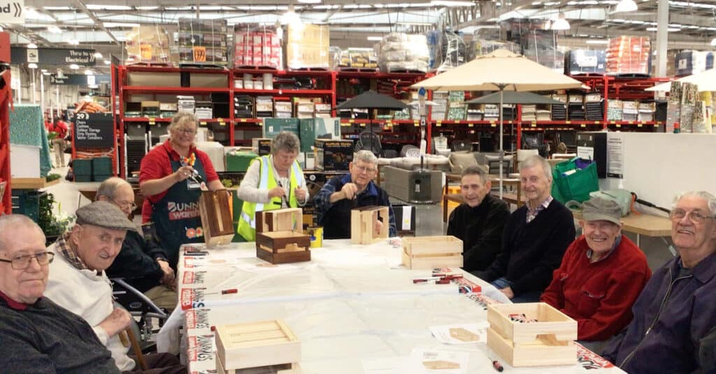 Men’s social group’s crafty visit to Bunnings