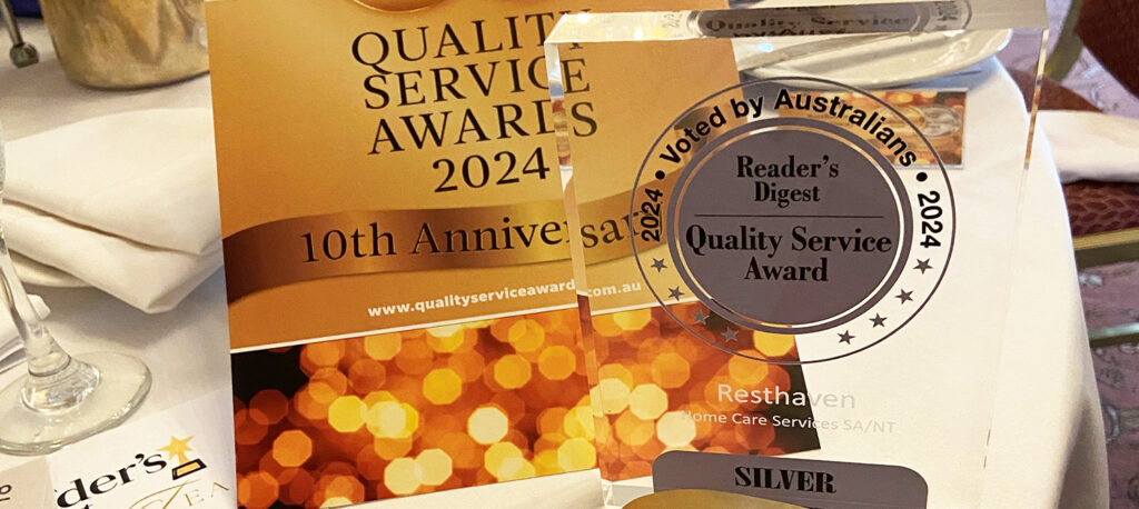 Resthaven awarded ‘silver’ in Quality Service Awards