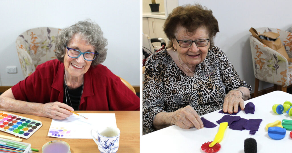 New creative outlet as Resthaven residents try art therapy