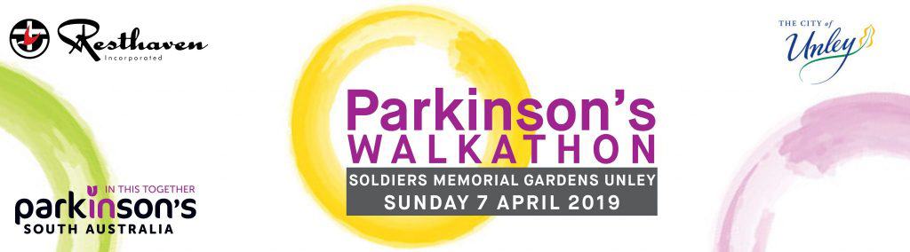 Parkinson's Walkathon campaign banner