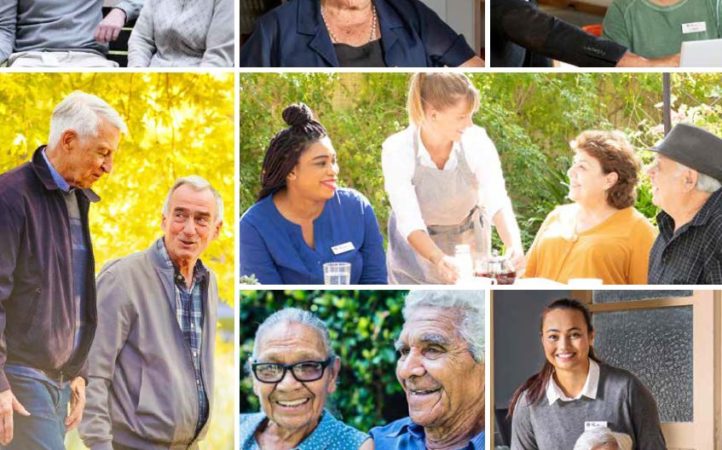 Cover with photos of diverse elderly people